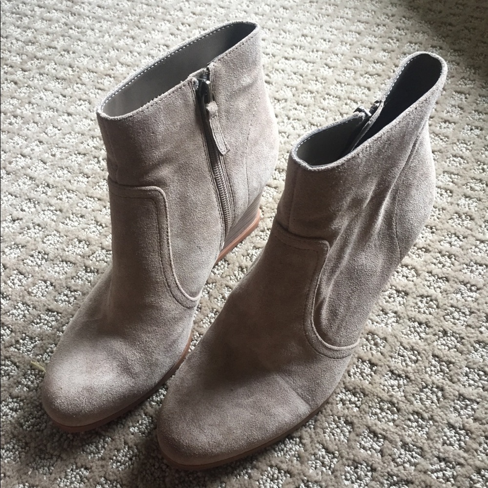 taupe ankle boots